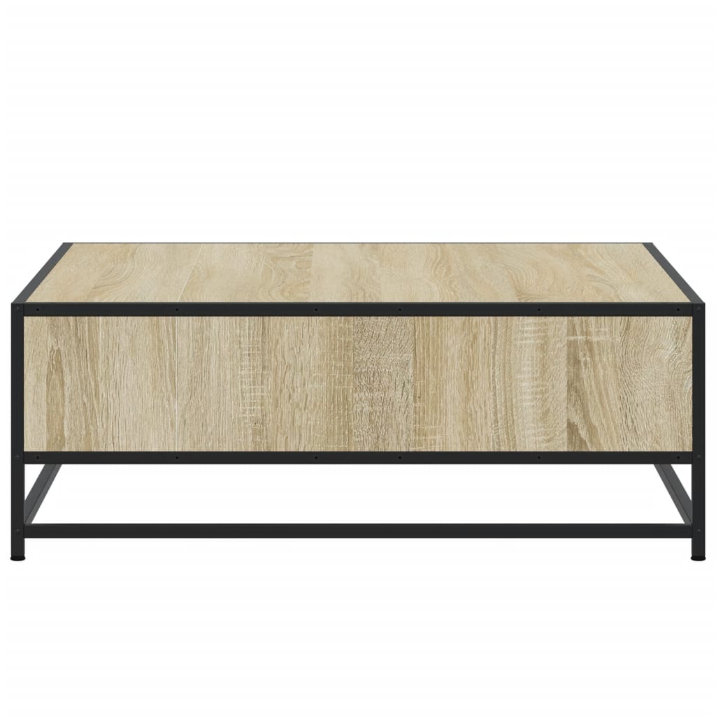 vidaXL Stolik kawowy, dąb sonoma, 80x80x30 cm, materiał drewnopochodny