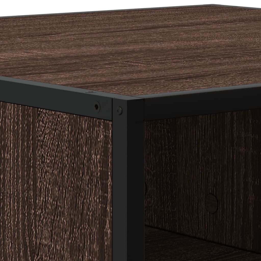 vidaXL Stolik kawowy, brązowy dąb 80x80x30 cm, materiał drewnopochodny