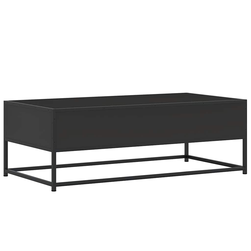 vidaXL Stolik kawowy, czarny, 100x50x35 cm, materiał drewnopochodny