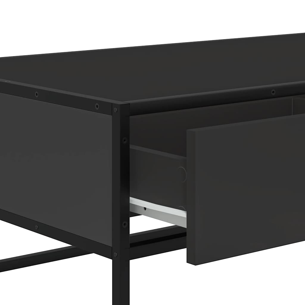vidaXL Stolik kawowy, czarny, 100x50x35 cm, materiał drewnopochodny
