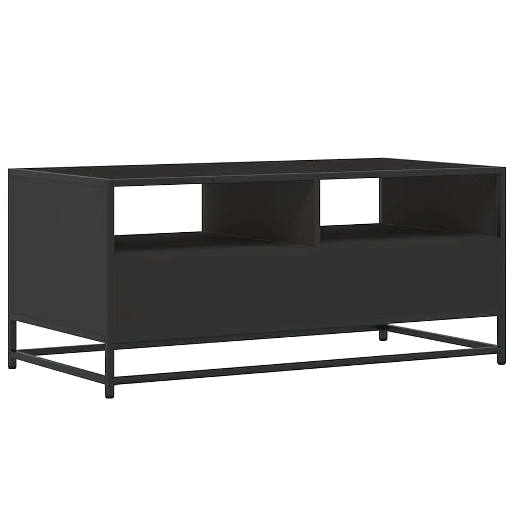 vidaXL Stolik kawowy, czarny 100x50x45 cm