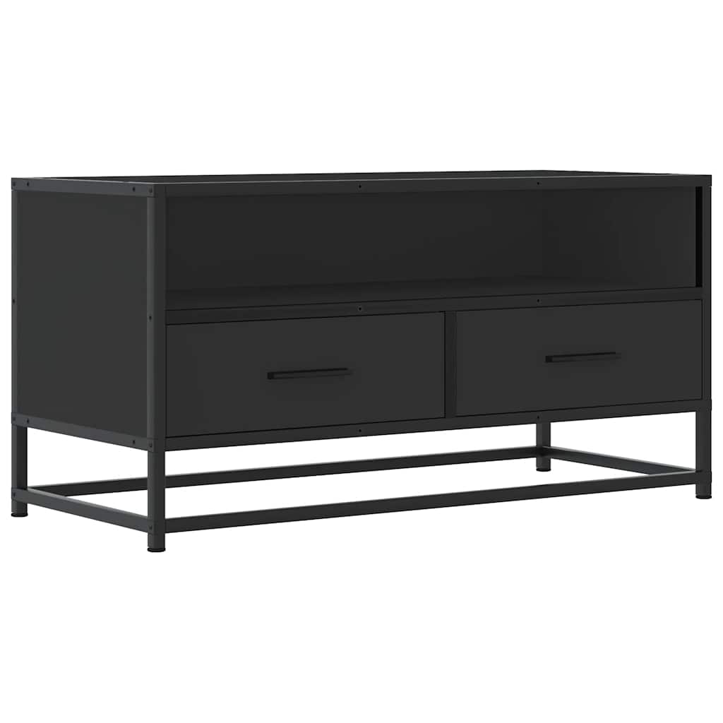 vidaXL Szafka pod telewizor, czarna, 80x34,5x40 cm