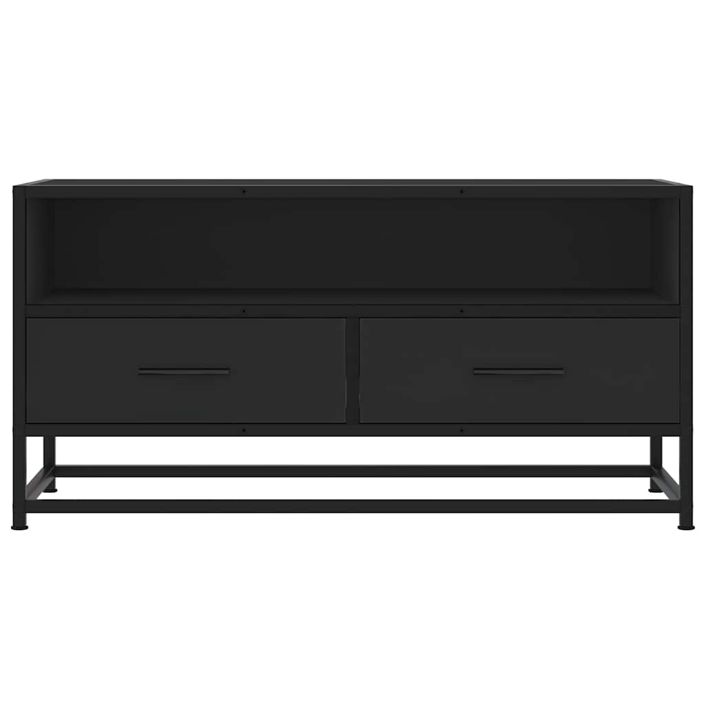 vidaXL Szafka pod telewizor, czarna, 80x34,5x40 cm