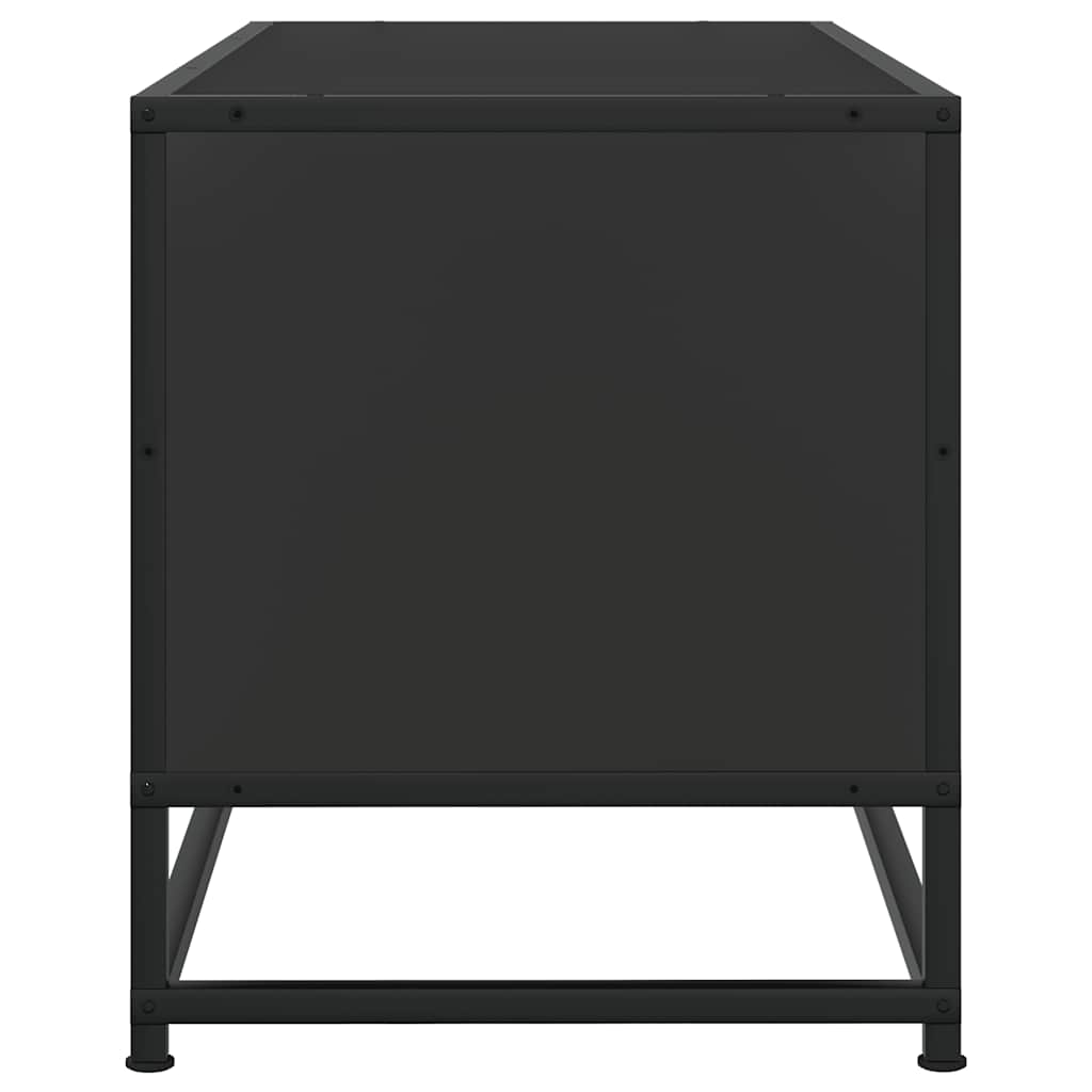 vidaXL Szafka pod telewizor, czarna, 80x34,5x40 cm