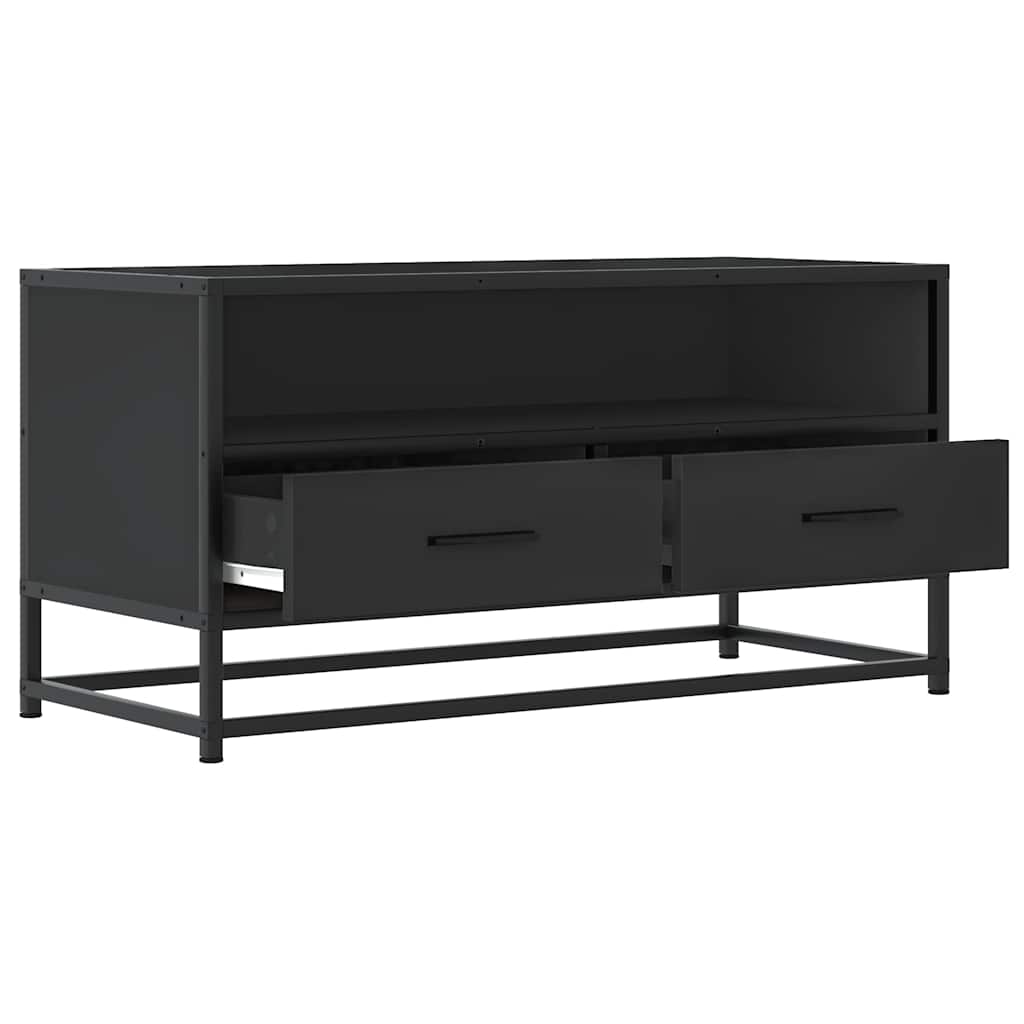 vidaXL Szafka pod telewizor, czarna, 80x34,5x40 cm
