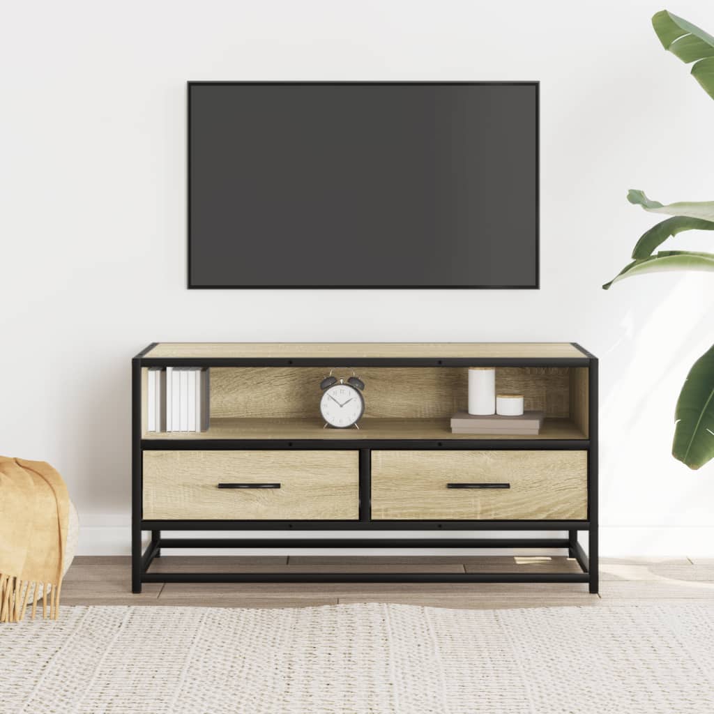 vidaXL Szafka pod telewizor, dąb sonoma, 80x34,5x40 cm