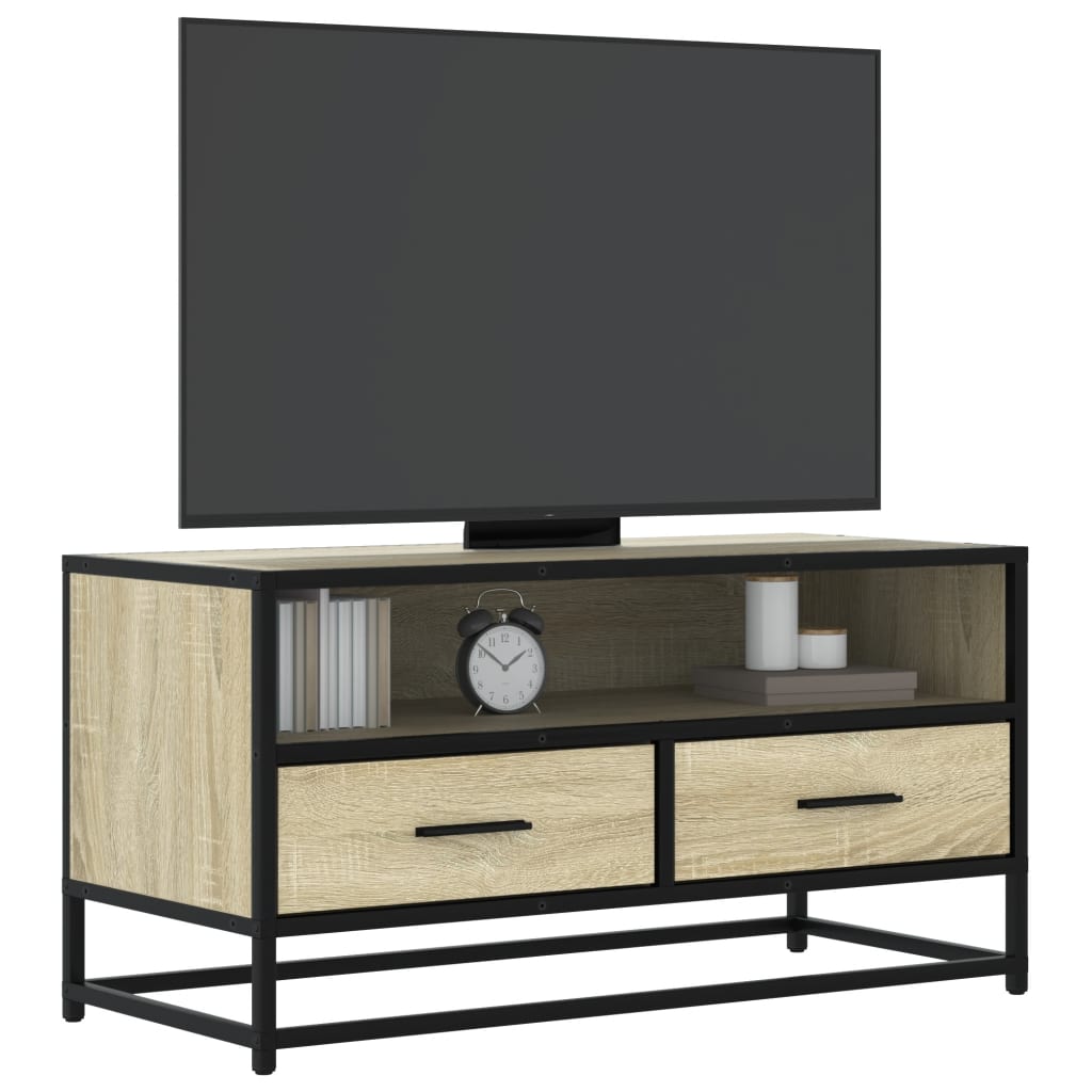 vidaXL Szafka pod telewizor, dąb sonoma, 80x34,5x40 cm