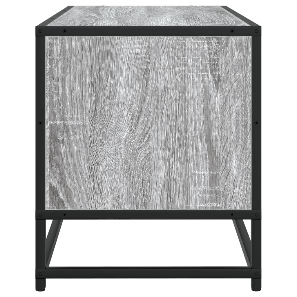vidaXL Szafka pod telewizor, szary dąb sonoma, 80x34,5x40 cm