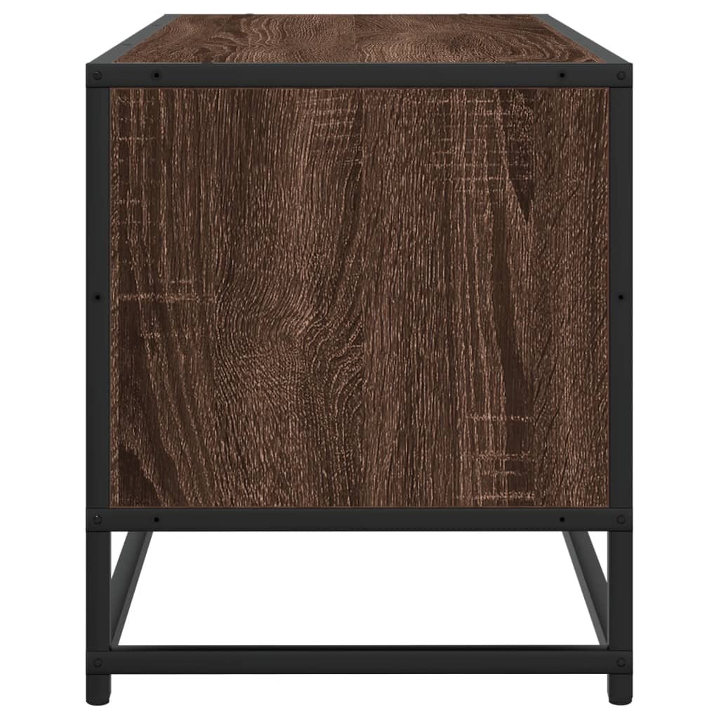 vidaXL Szafka pod telewizor, brązowy dąb, 80x34,5x40 cm