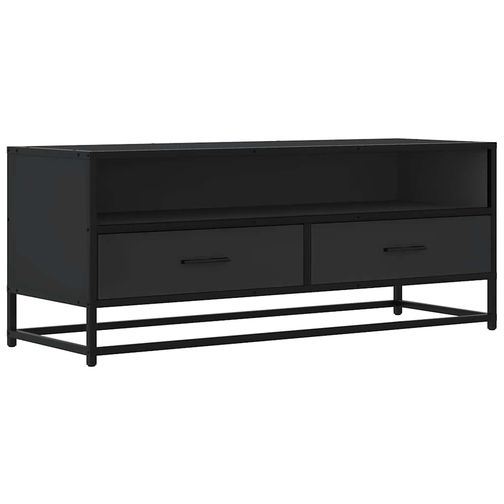 vidaXL Szafka pod TV, czarna, 100x34,5x40 cm