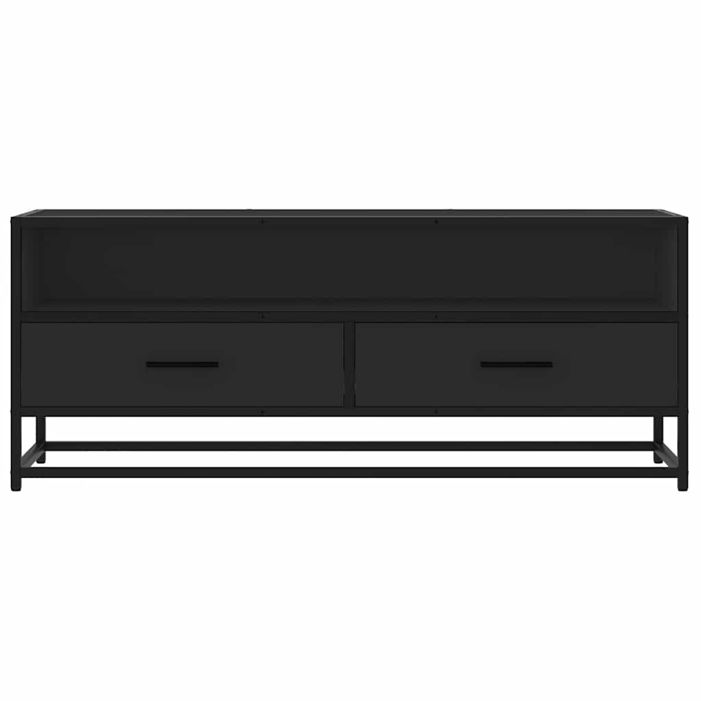 vidaXL Szafka pod TV, czarna, 100x34,5x40 cm