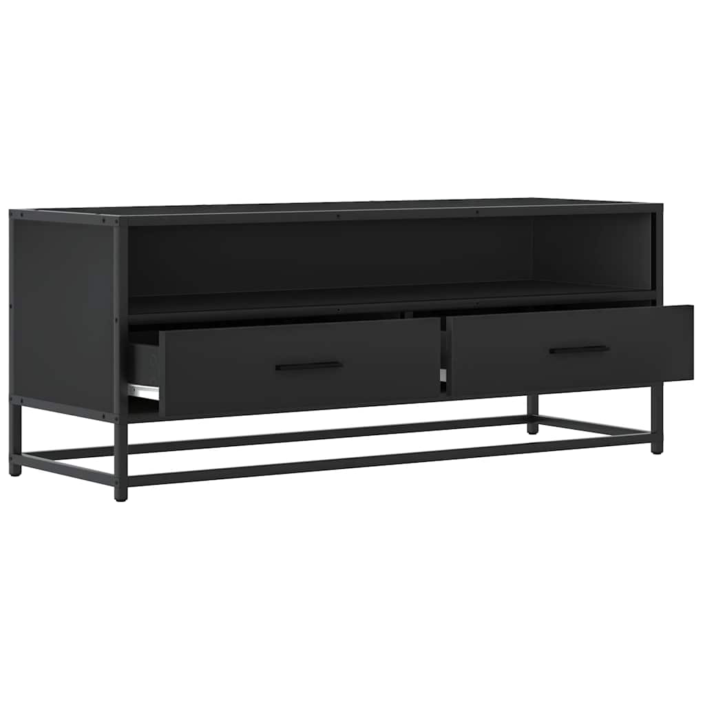 vidaXL Szafka pod TV, czarna, 100x34,5x40 cm