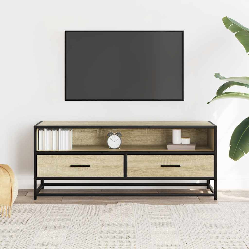 vidaXL Szafka pod telewizor, dąb sonoma, 100x34,5x40 cm