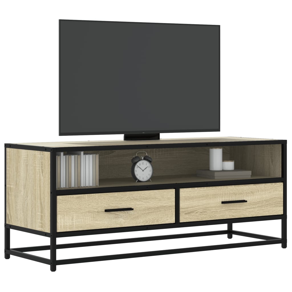vidaXL Szafka pod telewizor, dąb sonoma, 100x34,5x40 cm