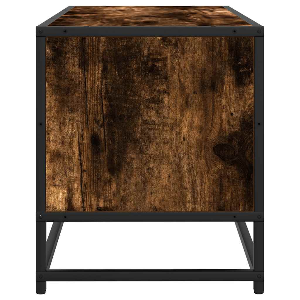vidaXL Szafka pod telewizor, przydymiony dąb, 100x34,5x40 cm