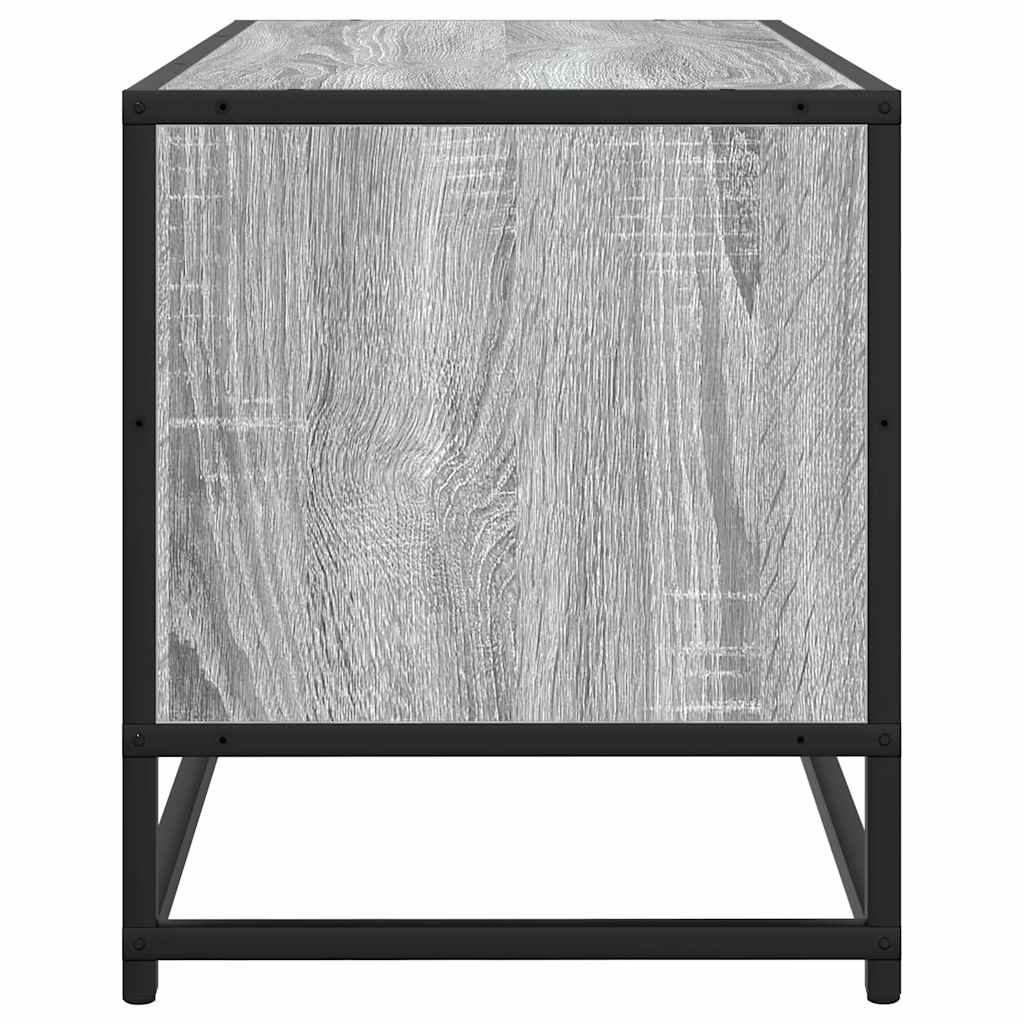 vidaXL Szafka pod telewizor, szary dąb sonoma, 100x34,5x40 cm