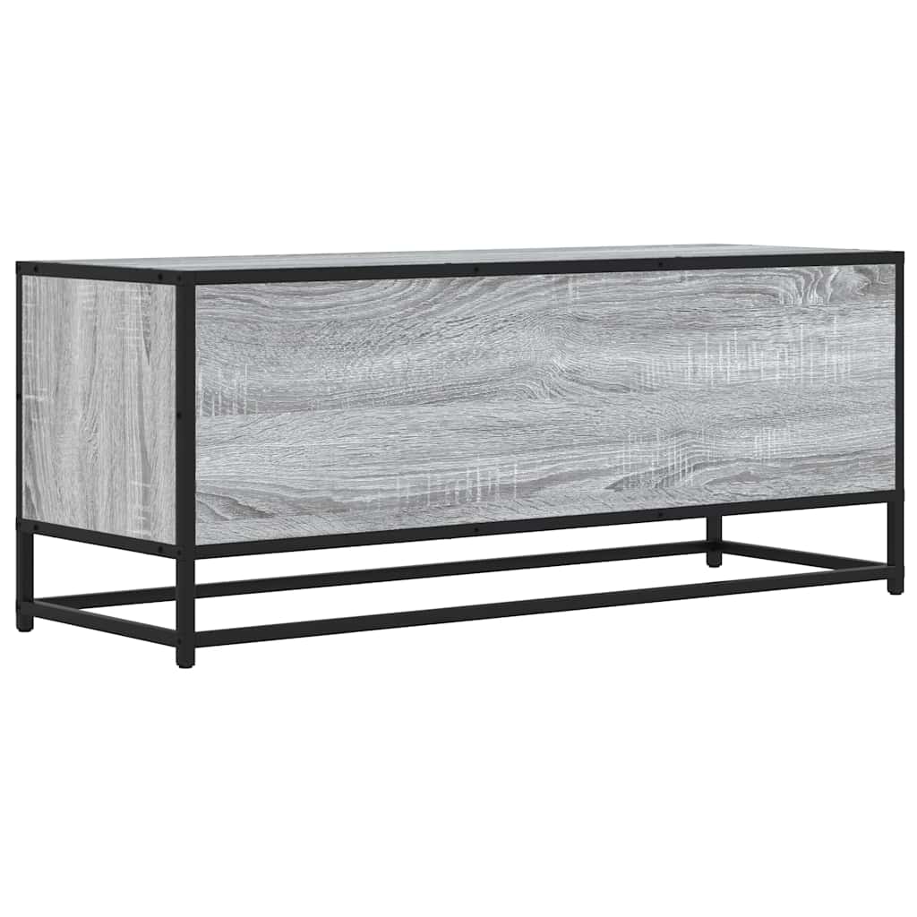 vidaXL Szafka pod telewizor, szary dąb sonoma, 100x34,5x40 cm