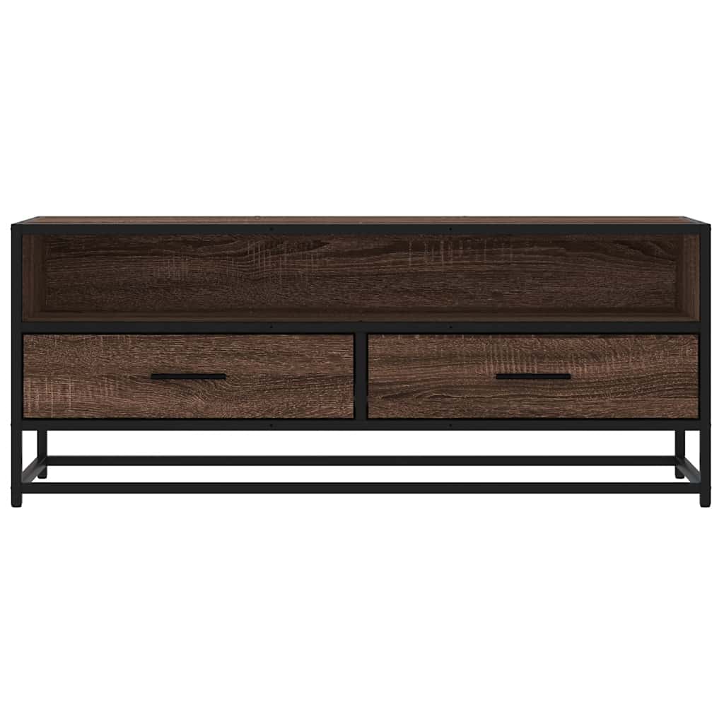 vidaXL Szafka pod telewizor, brązowy dąb, 100x34,5x40 cm