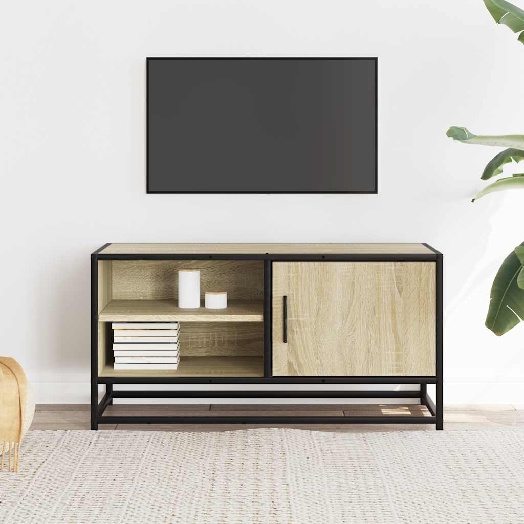 vidaXL Szafka pod telewizor, dąb sonoma, 80x34,5x40 cm