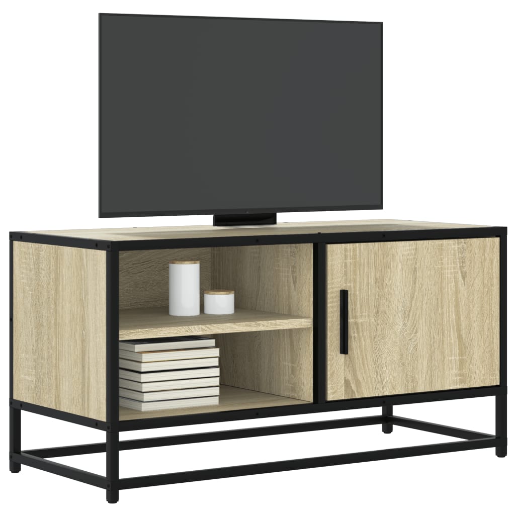 vidaXL Szafka pod telewizor, dąb sonoma, 80x34,5x40 cm