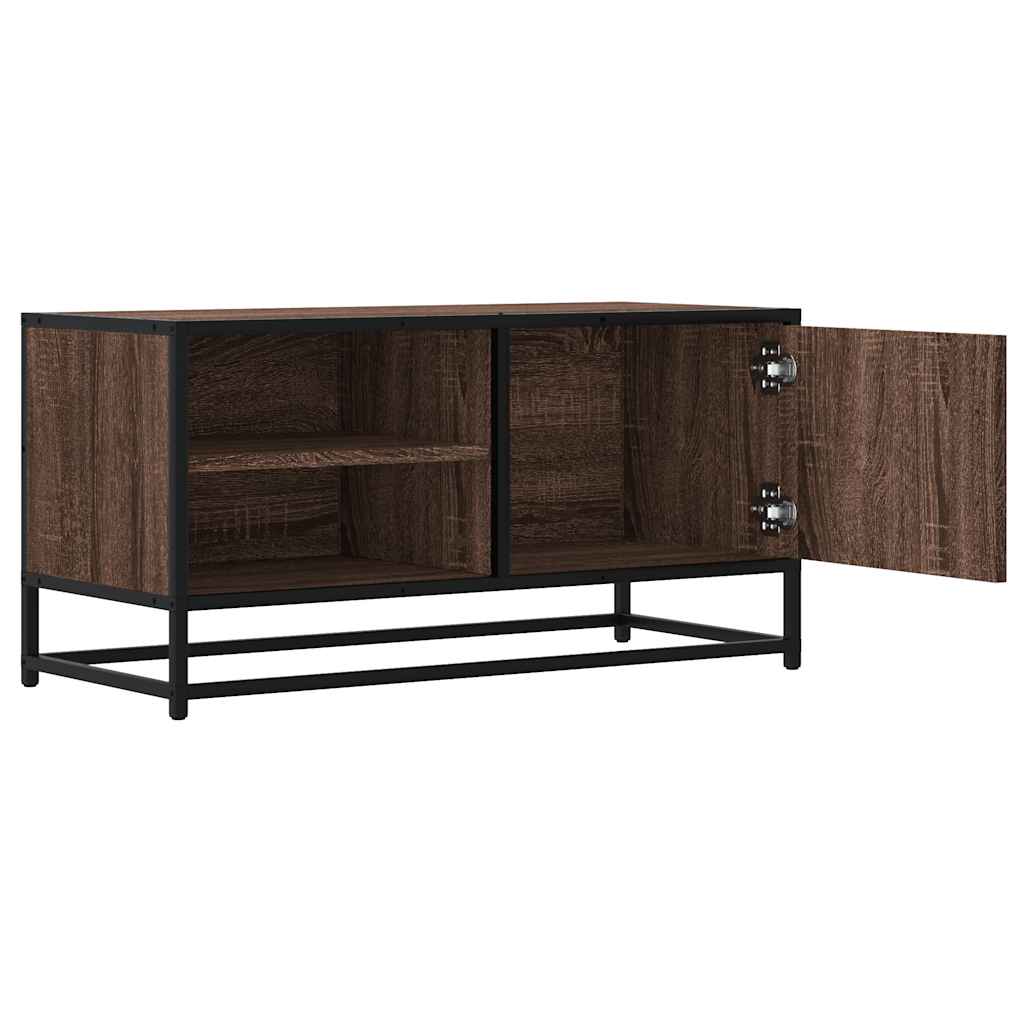 vidaXL Szafka pod telewizor, brązowy dąb, 80x34,5x40 cm
