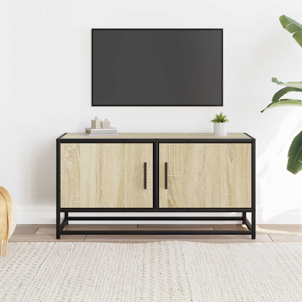 vidaXL Szafka pod telewizor, dąb sonoma, 80x34,5x40 cm