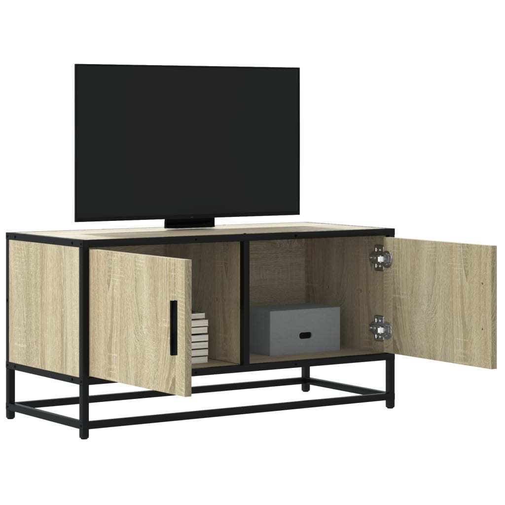 vidaXL Szafka pod telewizor, dąb sonoma, 80x34,5x40 cm