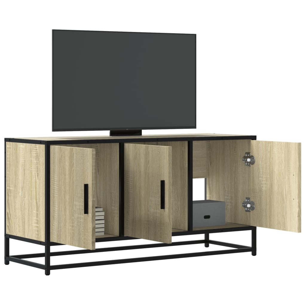 vidaXL Szafka pod telewizor, dąb sonoma, 100x35x50 cm