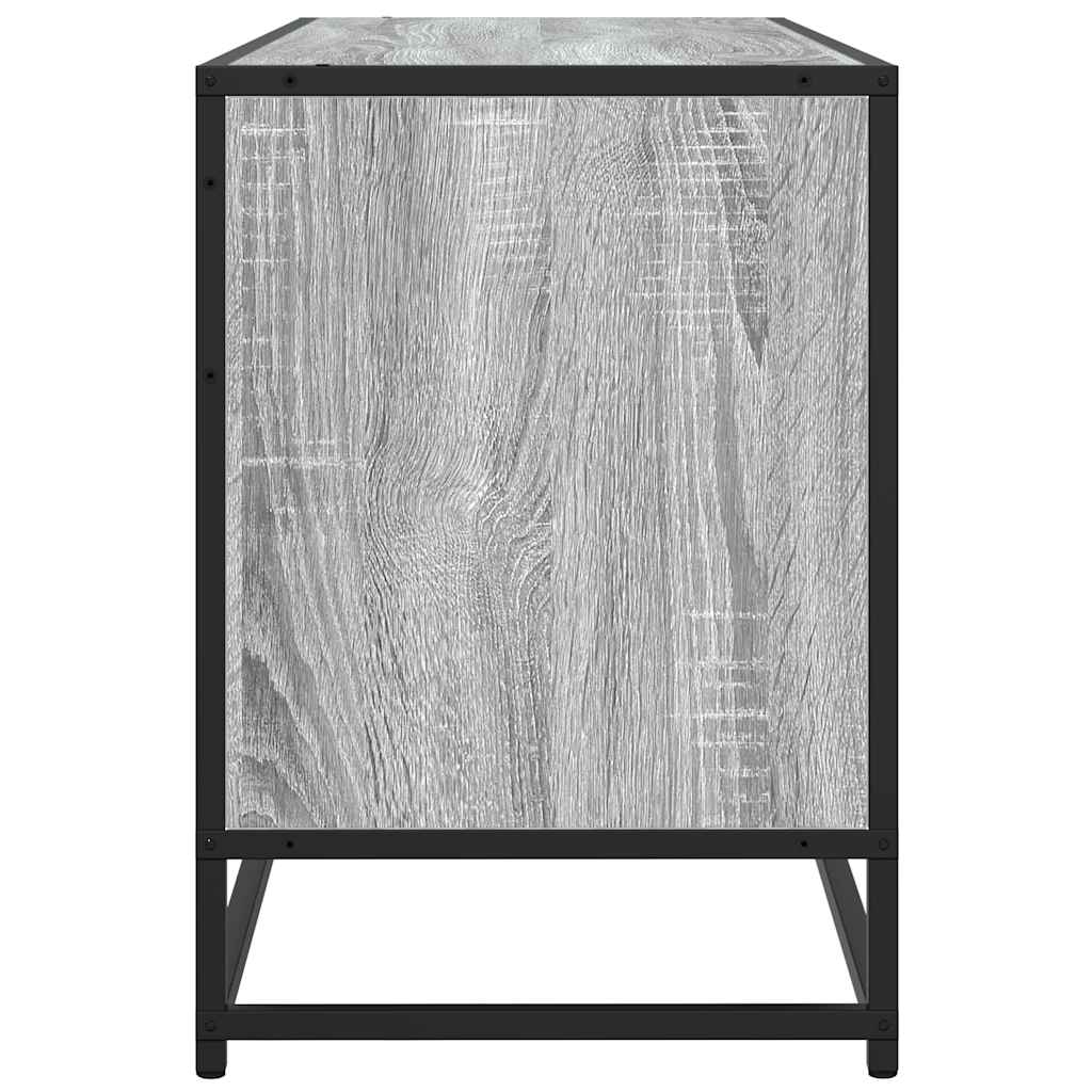 vidaXL Szafka pod telewizor, szary dąb sonoma, 100x35x50 cm