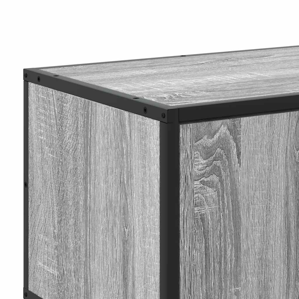 vidaXL Szafka pod telewizor, szary dąb sonoma, 100x35x50 cm