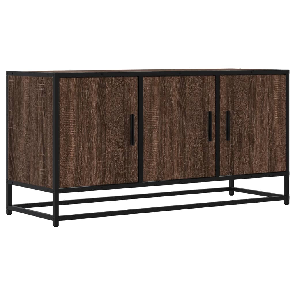vidaXL Szafka pod TV, brązowy dąb, 100x35x50 cm