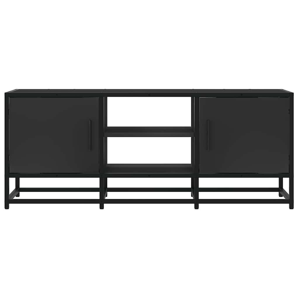 vidaXL Szafka pod TV, czarna, 100x35x41 cm, materiał drewnopochodny