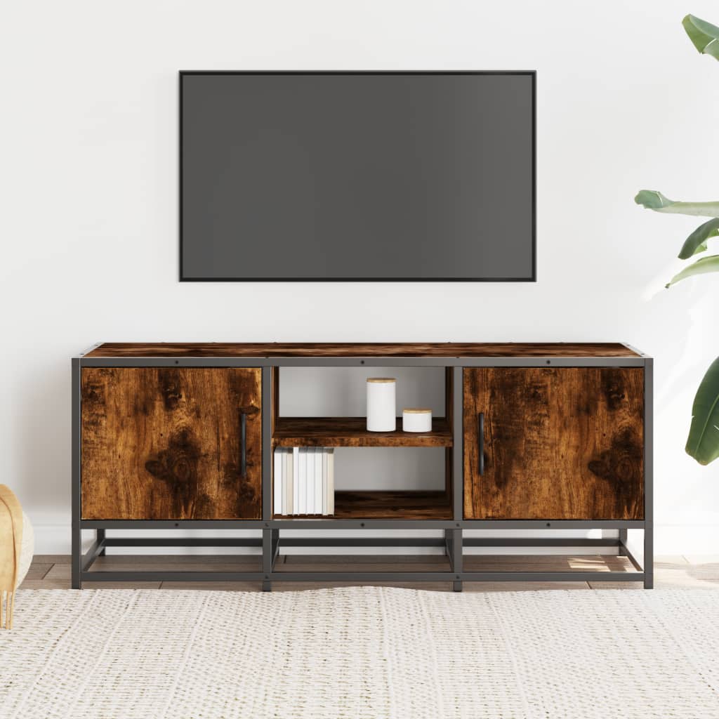 vidaXL Szafka pod telewizor, przydymiony dąb, 100x35x41 cm