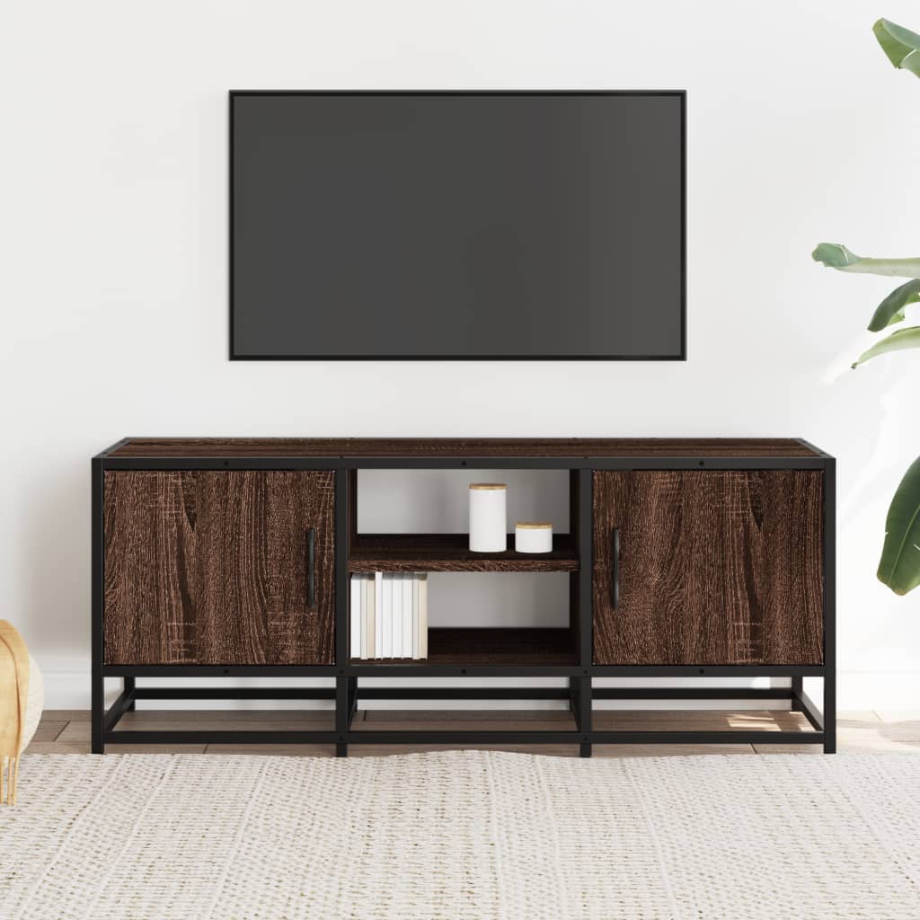 vidaXL Szafka pod telewizor, brązowy dąb, 100x35x41 cm