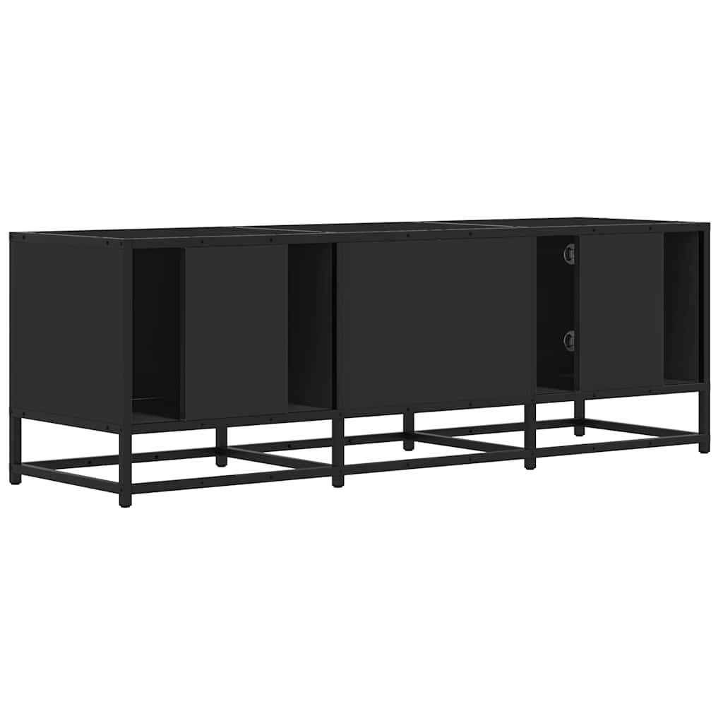 vidaXL Szafka pod TV, czarna, 120x35x41 cm