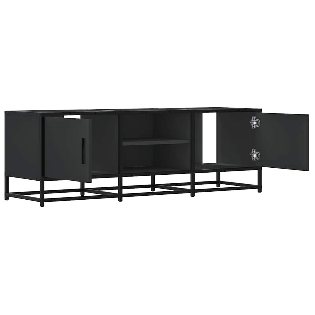 vidaXL Szafka pod TV, czarna, 120x35x41 cm
