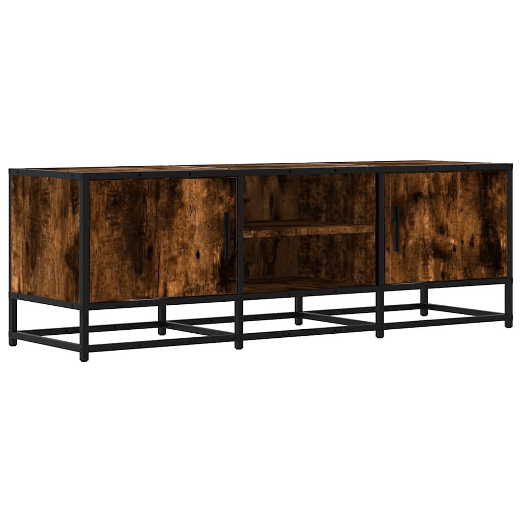 vidaXL Szafka pod telewizor, przydymiony dąb, 120x35x41 cm