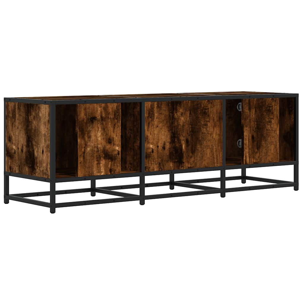 vidaXL Szafka pod telewizor, przydymiony dąb, 120x35x41 cm