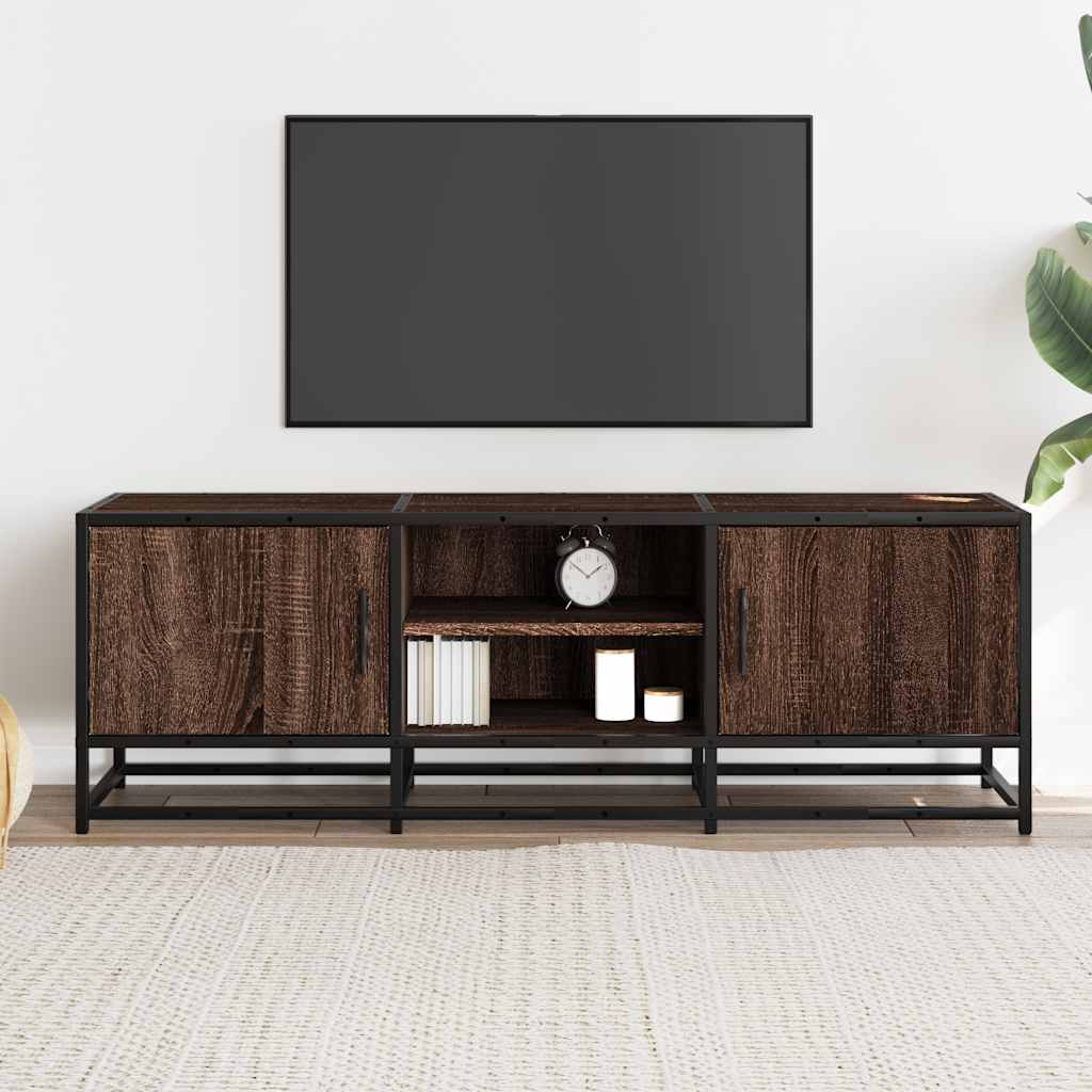 vidaXL Szafka pod telewizor, brązowy dąb, 120x35x41 cm