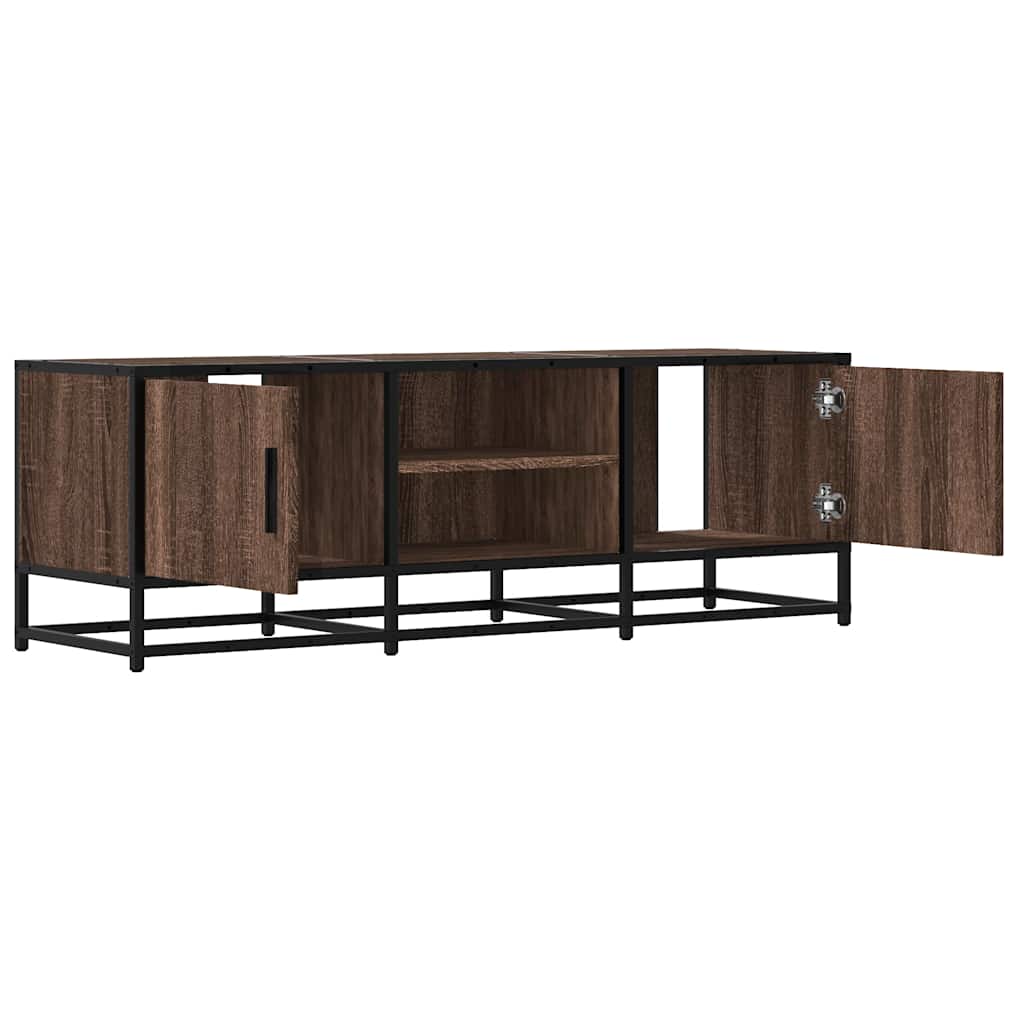 vidaXL Szafka pod telewizor, brązowy dąb, 120x35x41 cm