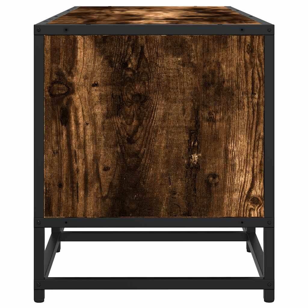 vidaXL Szafka pod telewizor, przydymiony dąb, 160x35x41 cm