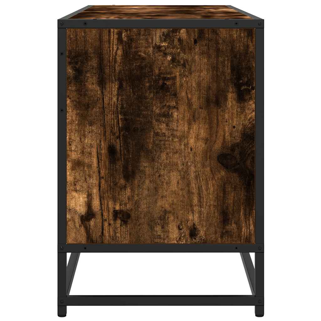 vidaXL Szafka pod telewizor, przydymiony dąb, 150x35x41 cm
