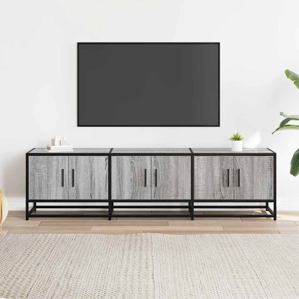 vidaXL Szafka pod telewizor, szary dąb sonoma, 150x35x41 cm