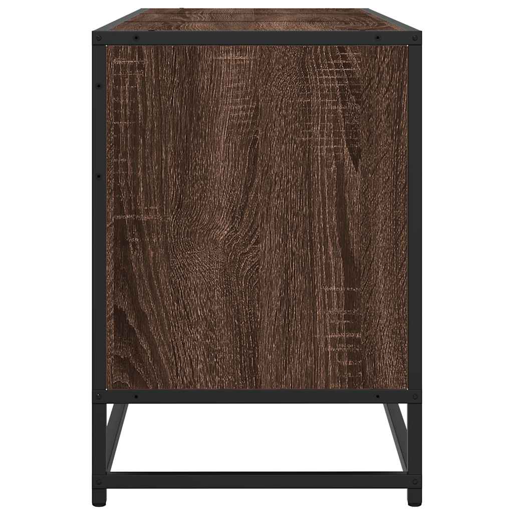 vidaXL Szafka pod telewizor, brązowy dąb, 150x35x41 cm