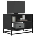 vidaXL Szafka pod TV, czarna, 61x40x46 cm, materiał drewnopochodny