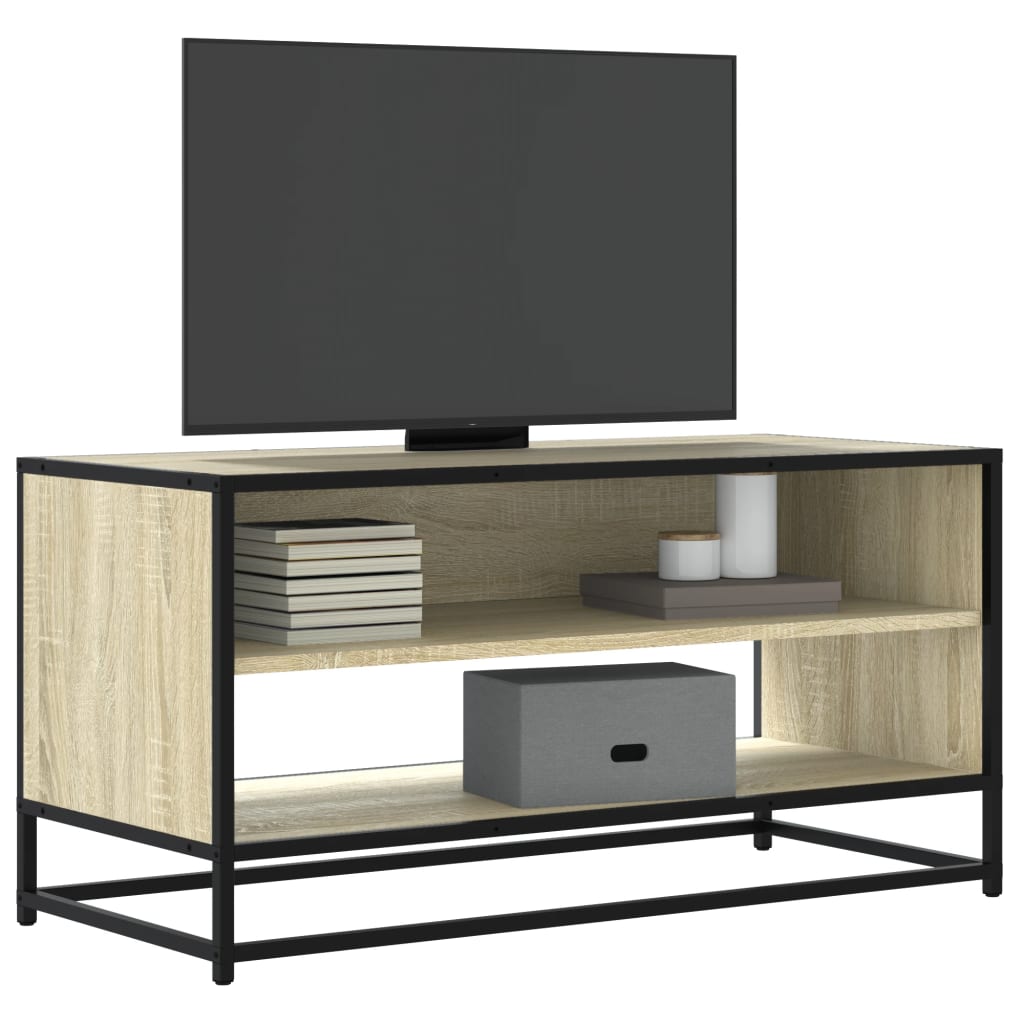 vidaXL Szafka pod telewizor, dąb sonoma, 91x40x46 cm
