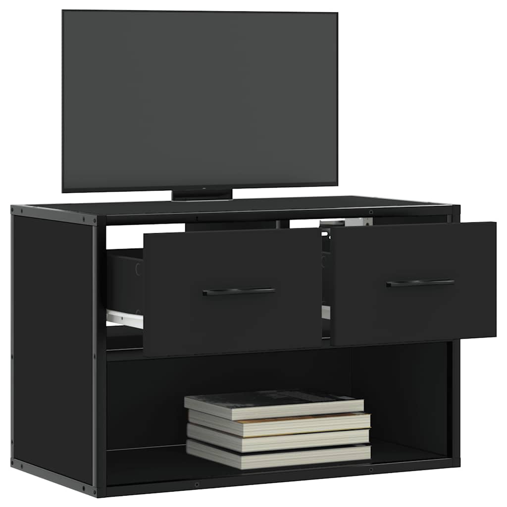 vidaXL Szafka pod telewizor, czarna, 60x31x39,5 cm