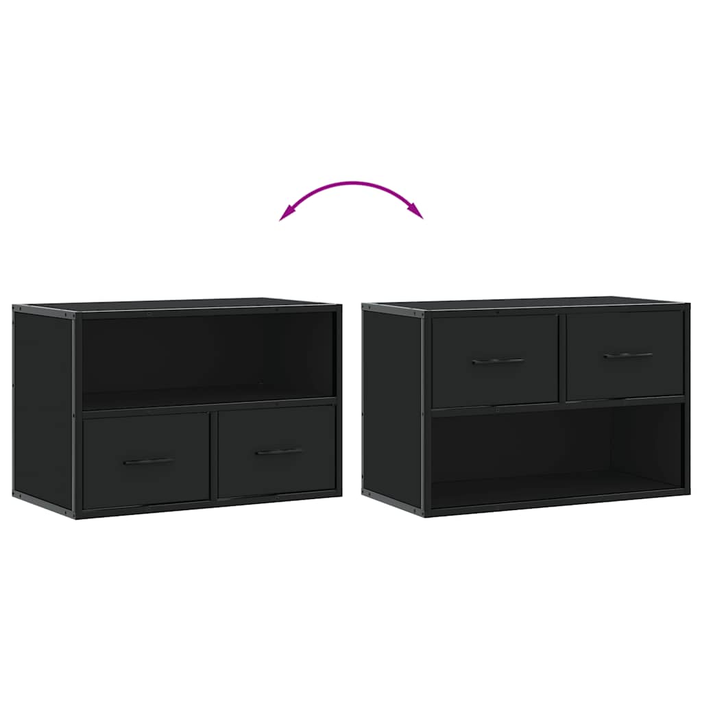 vidaXL Szafka pod telewizor, czarna, 60x31x39,5 cm