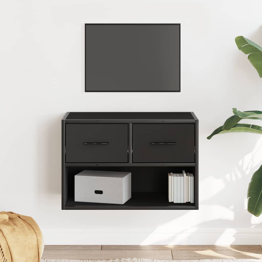 vidaXL Szafka pod telewizor, czarna, 60x31x39,5 cm