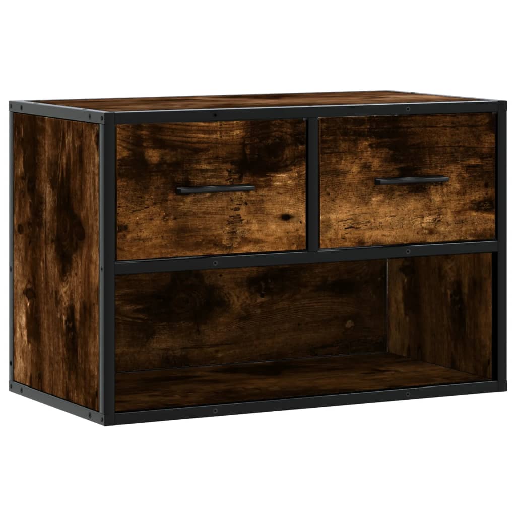 vidaXL Szafka pod telewizor, przydymiony dąb, 60x31x39,5 cm